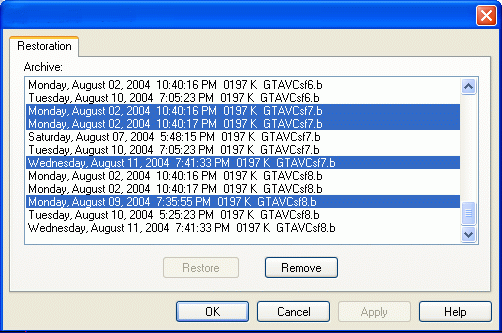 Au Backup Screenshot
